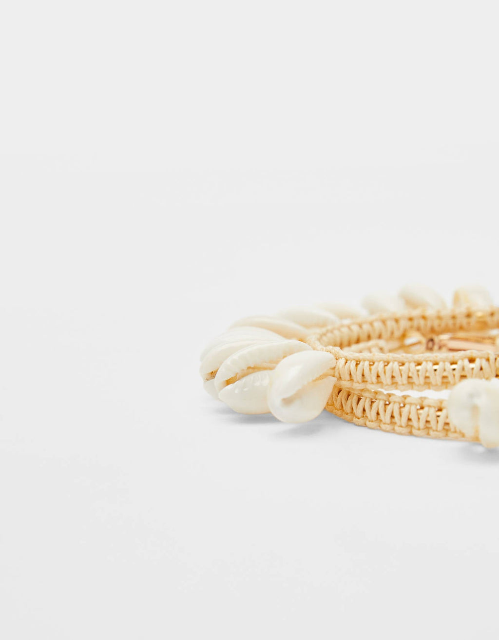 Crazybeautiful Seashell hoop earrings