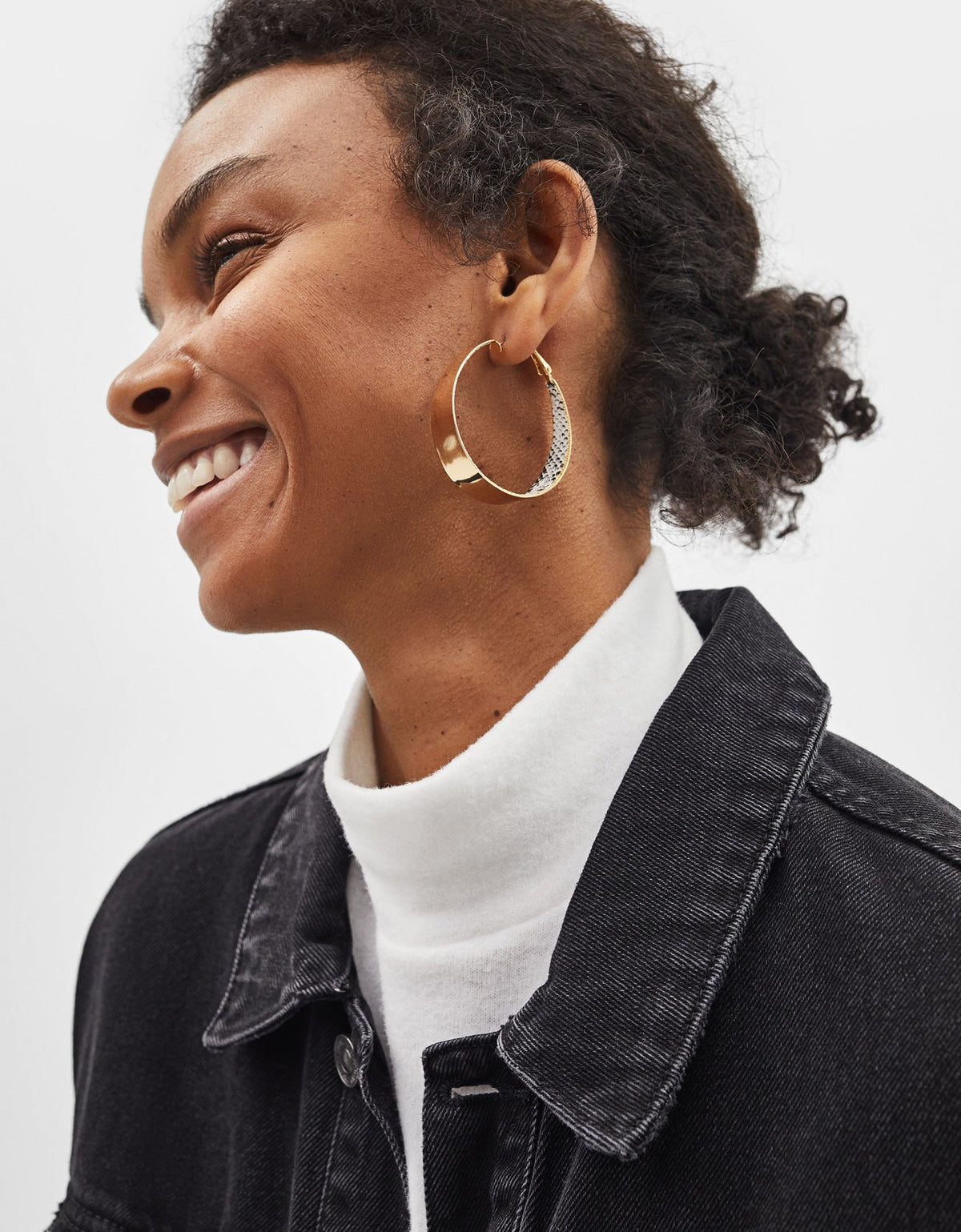 Crazybeautiful Set of 3 pairs of hoop earrings