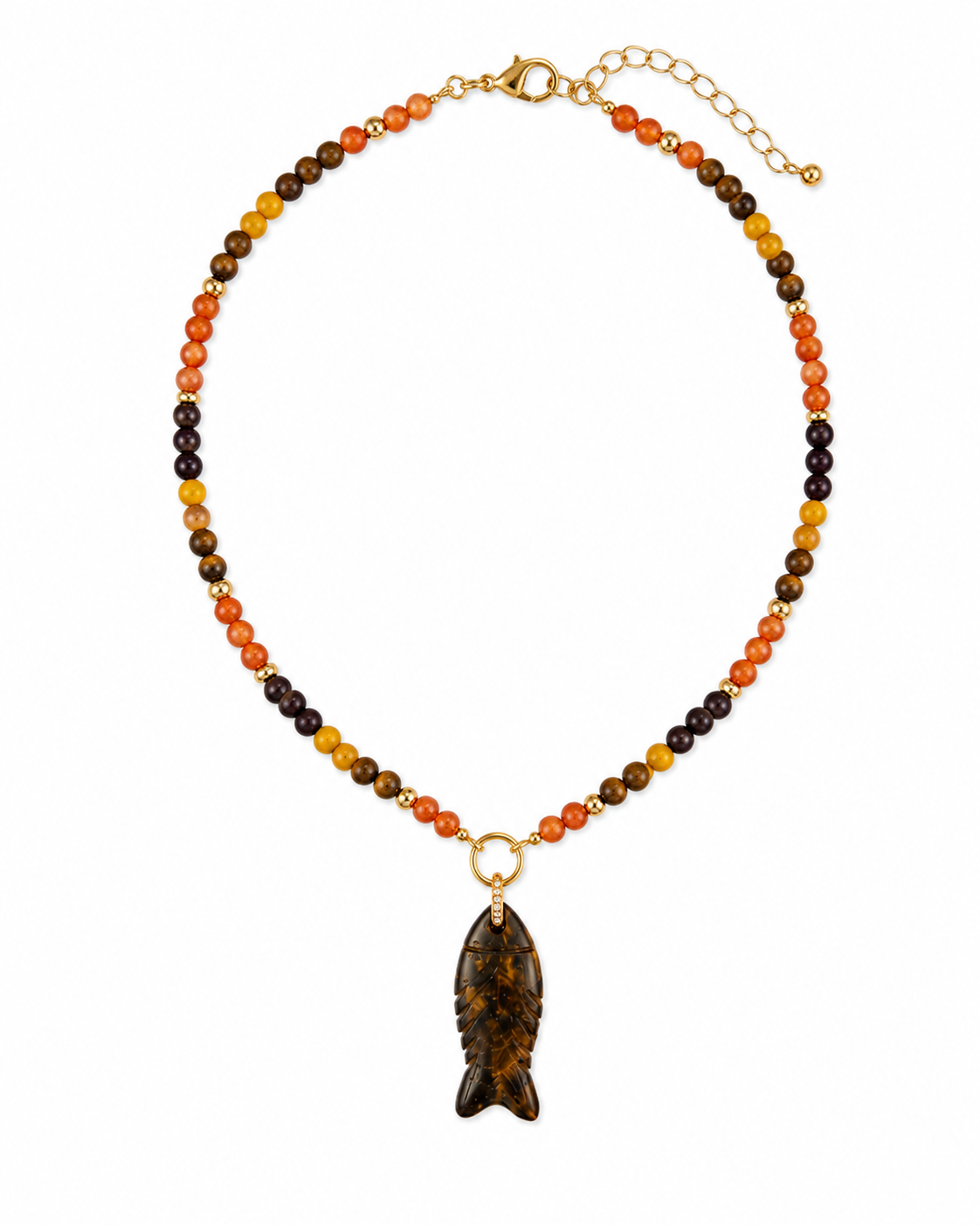 Cove Fish Beaded Necklace