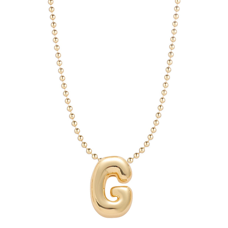 Mini Balloon Initial Necklace