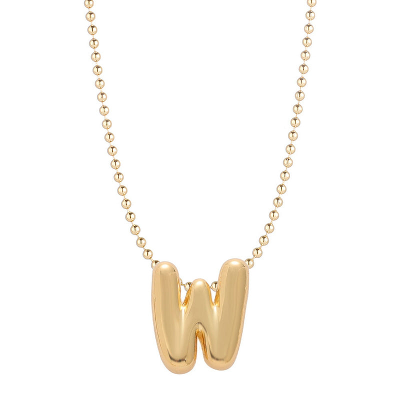 Mini Balloon Initial Necklace