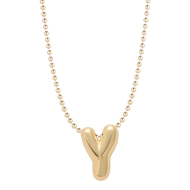 Mini Balloon Initial Necklace