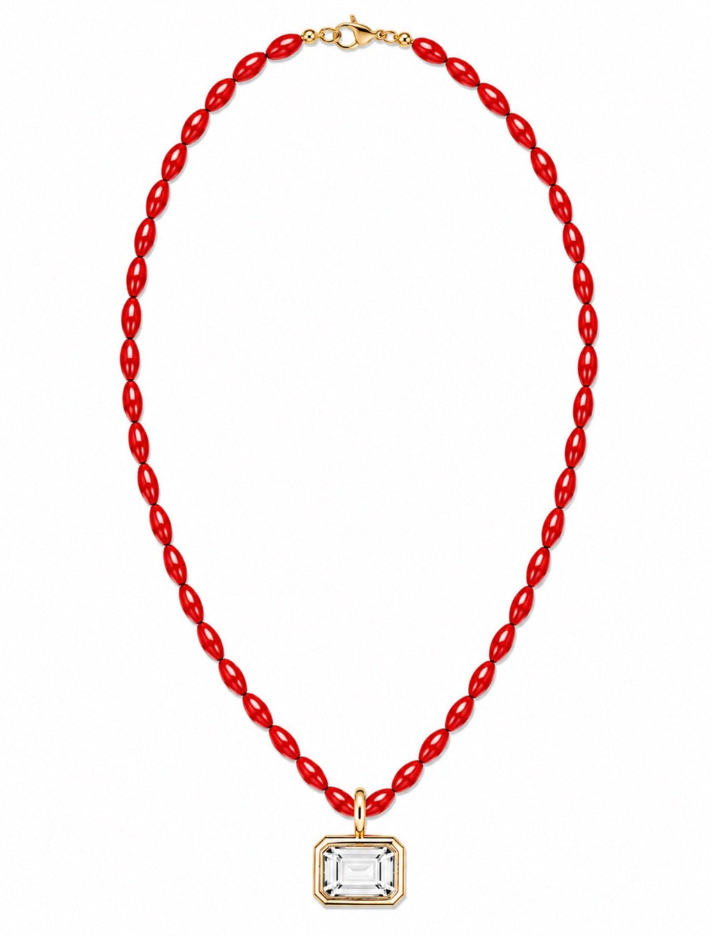 Scarlet Keepsake Beaded Necklace