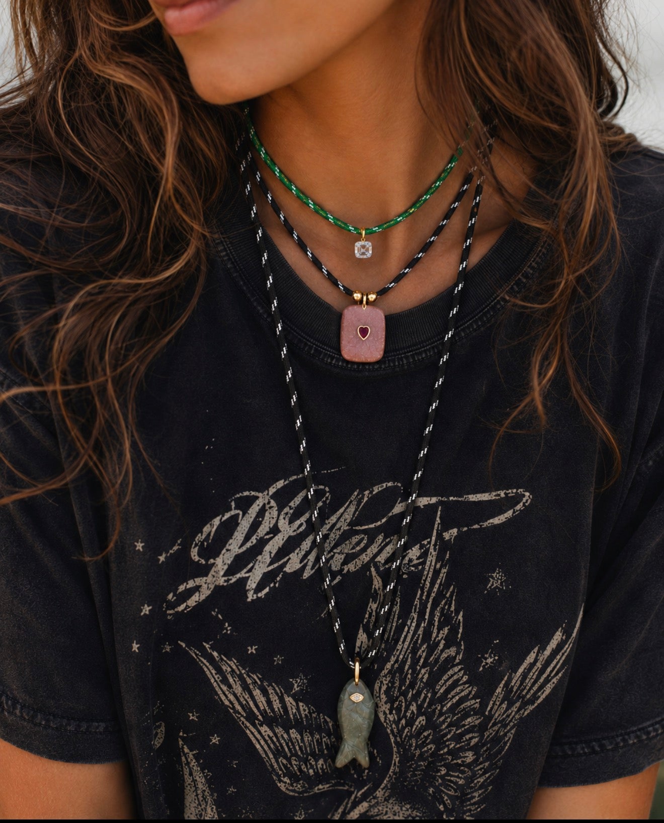 Emerald Rope Necklace