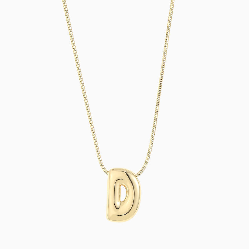 Large Balloon Initial Necklace