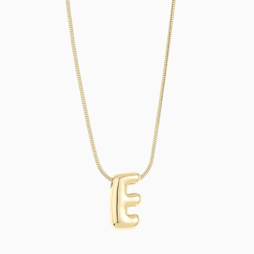 Large Balloon Initial Necklace