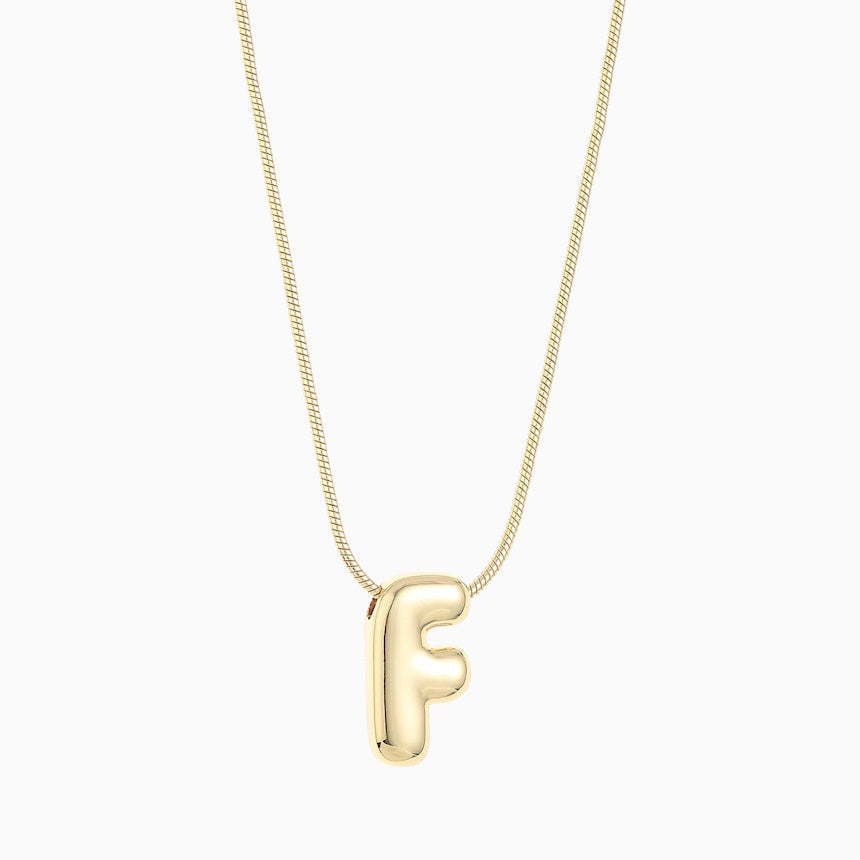 Large Balloon Initial Necklace