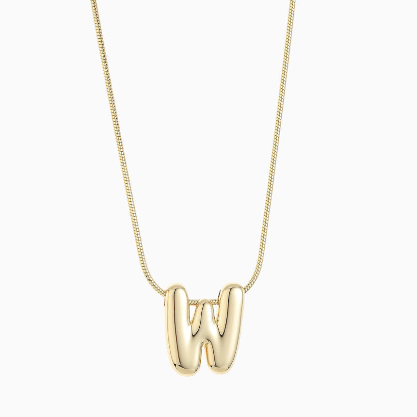 Large Balloon Initial Necklace