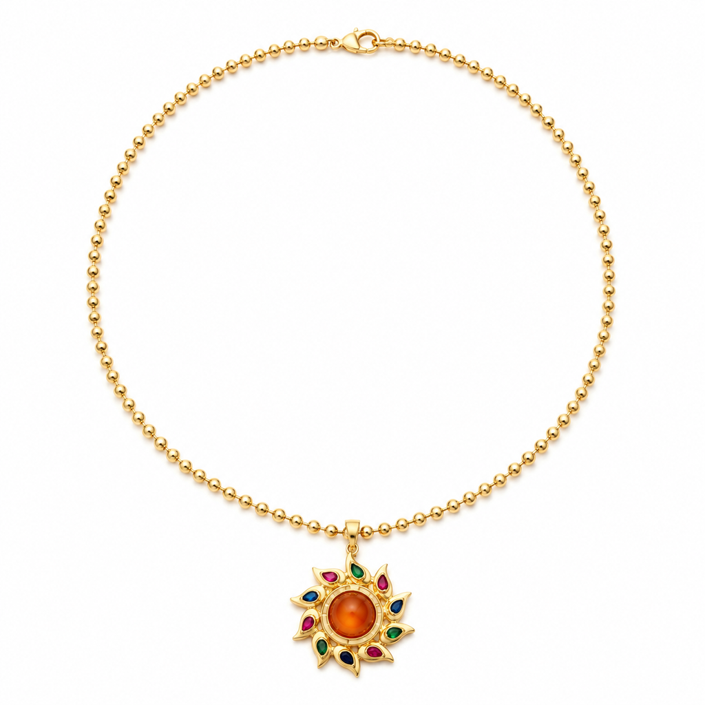 Mira Sun Pendant Necklace