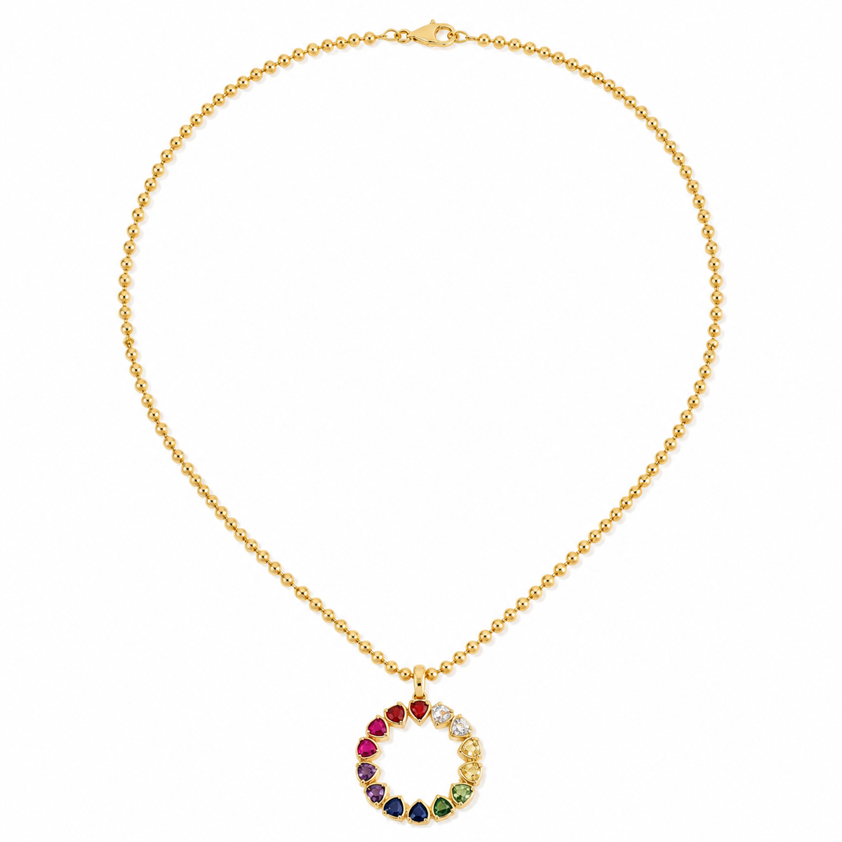 Rainbow Halo Necklace