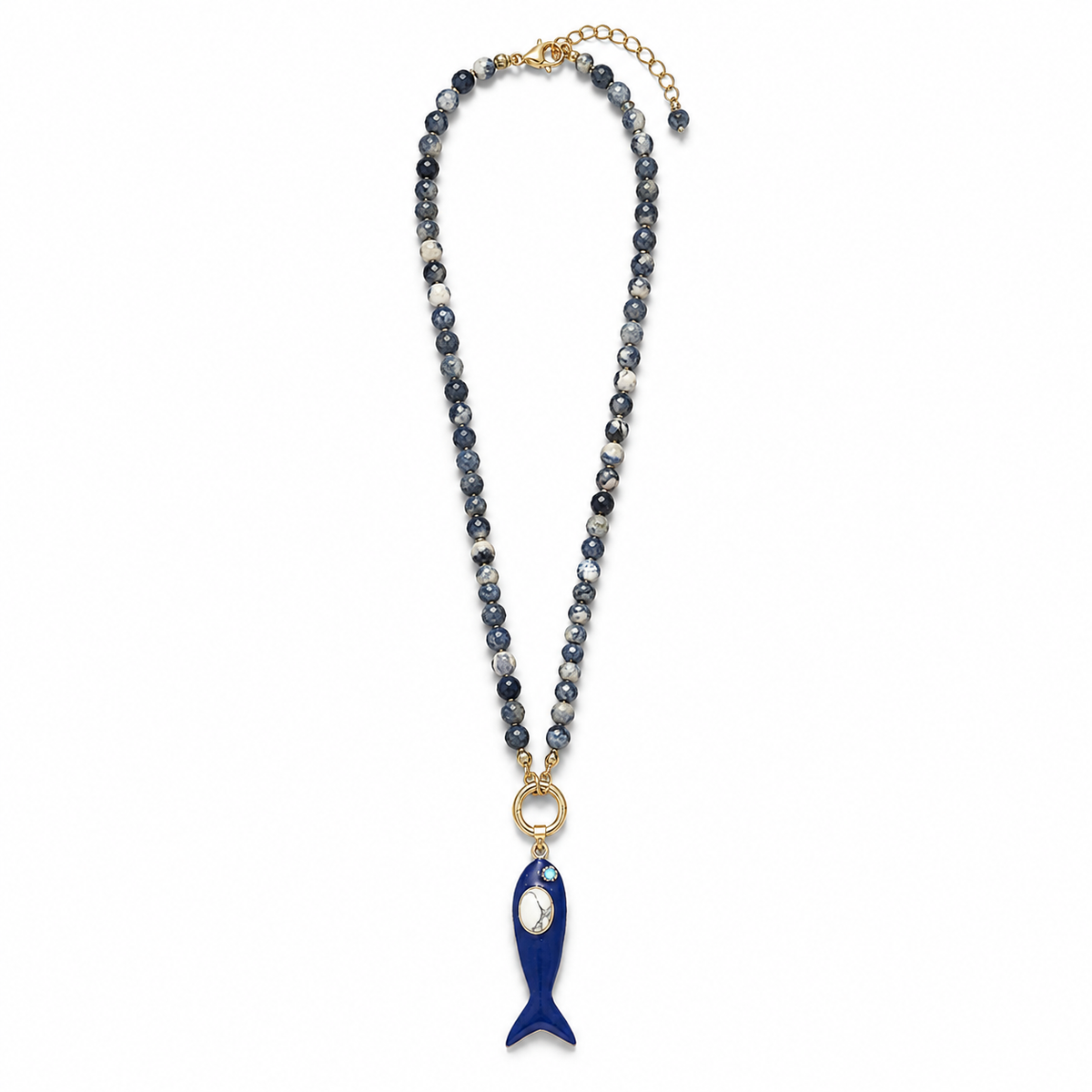 Indigo Fish Pendant