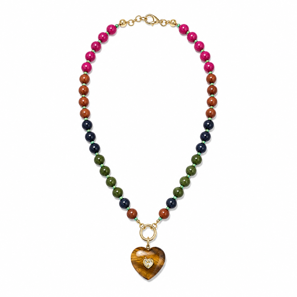 Tiger Muse Heart Neckace