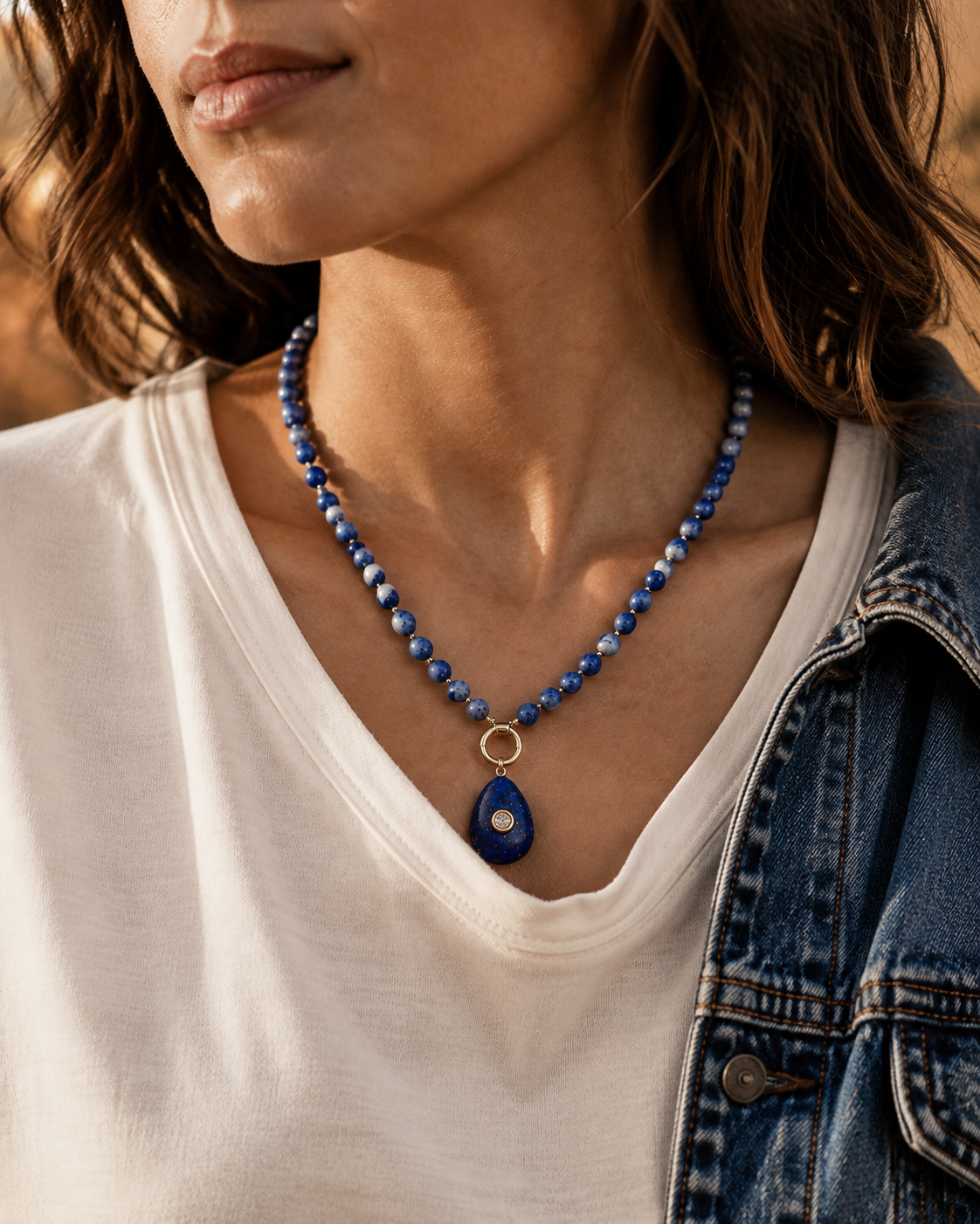 Sloane Lapis Necklace