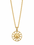 Solene Sun Medallion Necklace