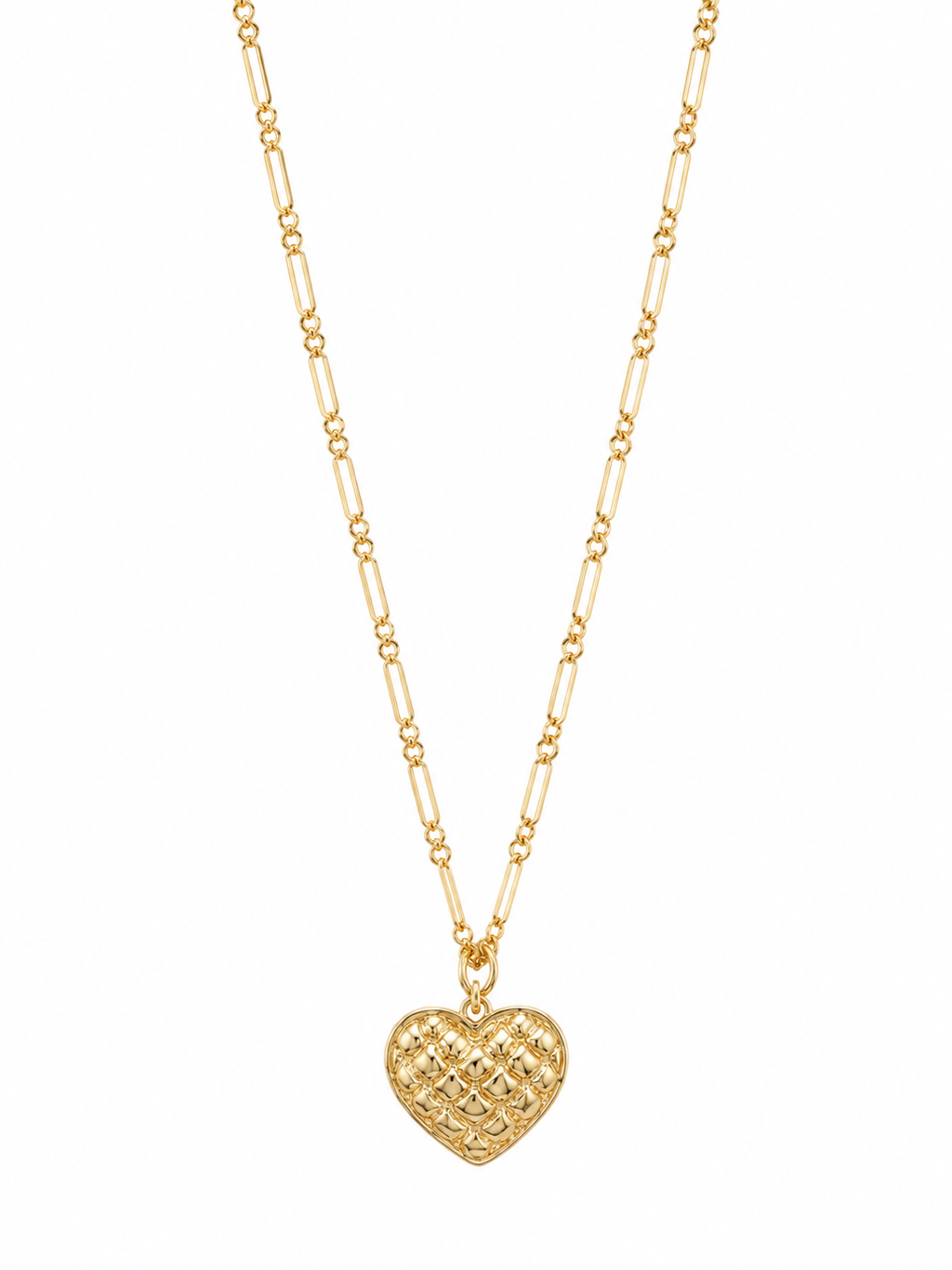 Honeycomb Heart Necklace