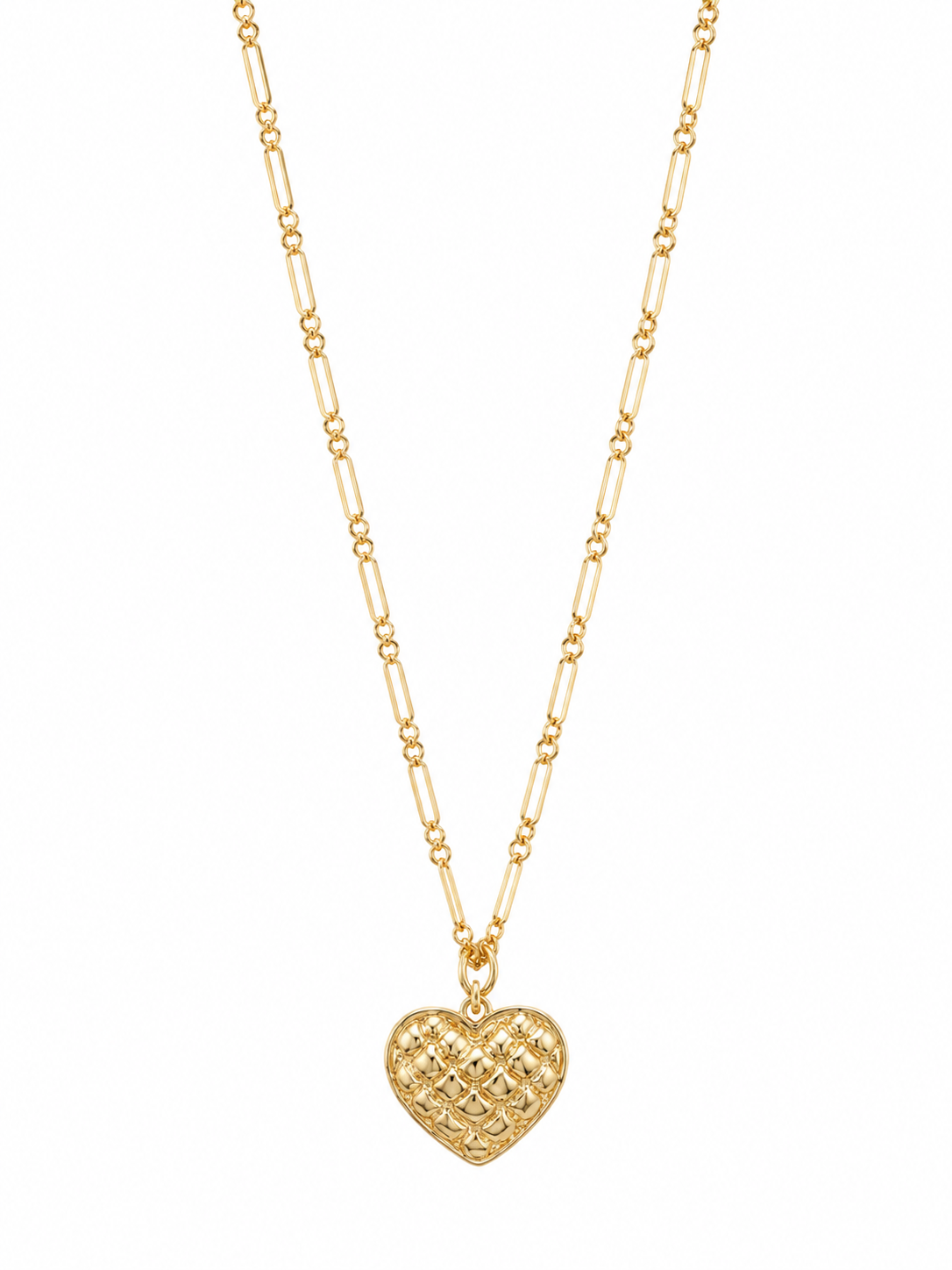 Honeycomb Heart Necklace