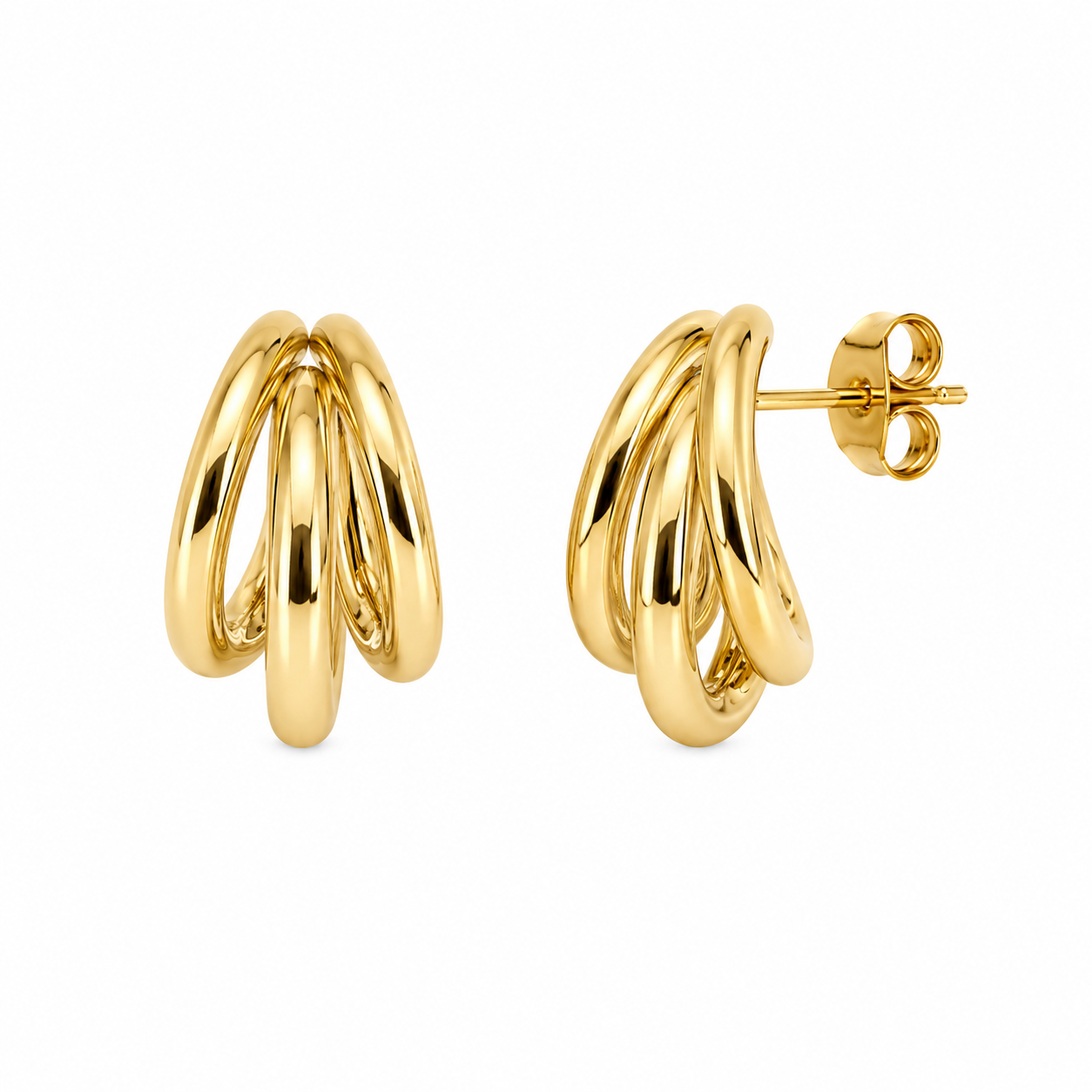 Goldie Triple Hoops