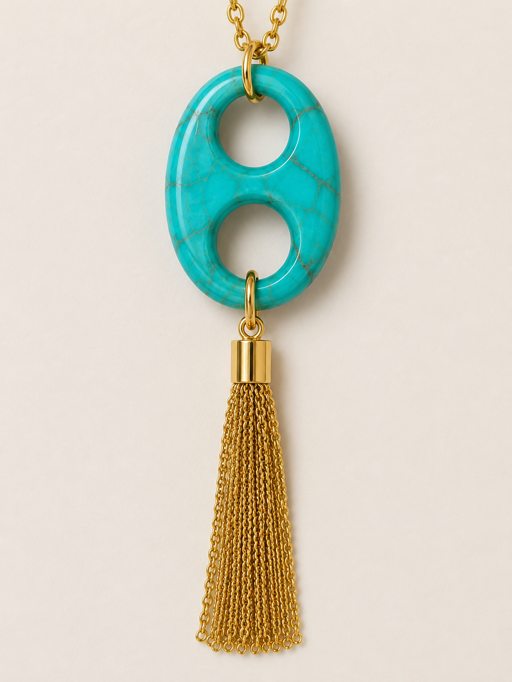 Turquoise Cove Tassel Necklace