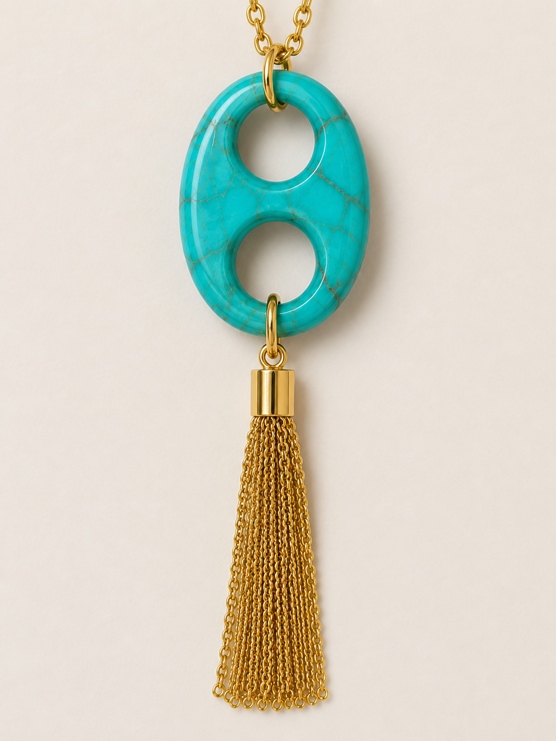 Turquoise Cove Tassel Necklace