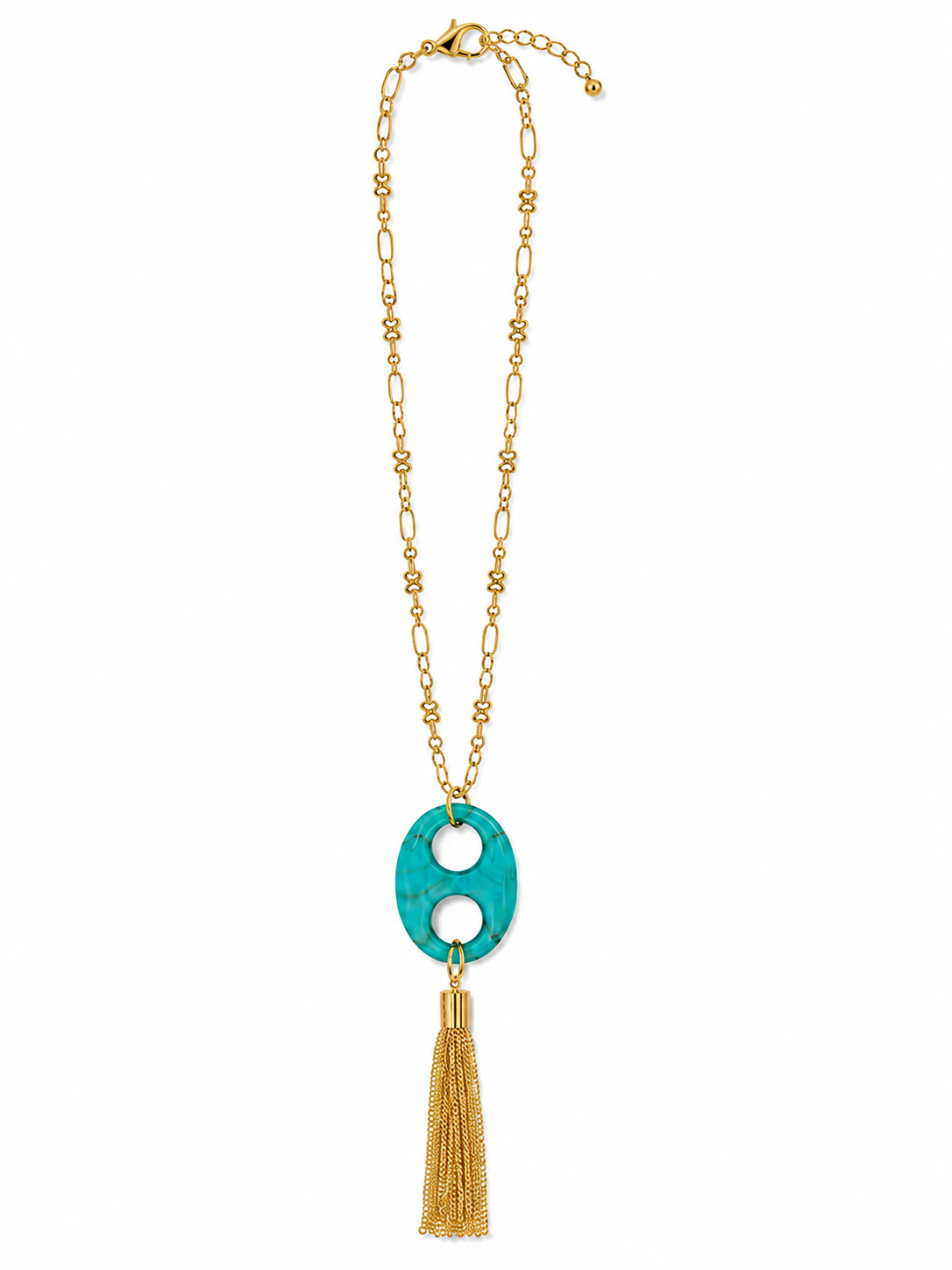 Turquoise Cove Tassel Necklace