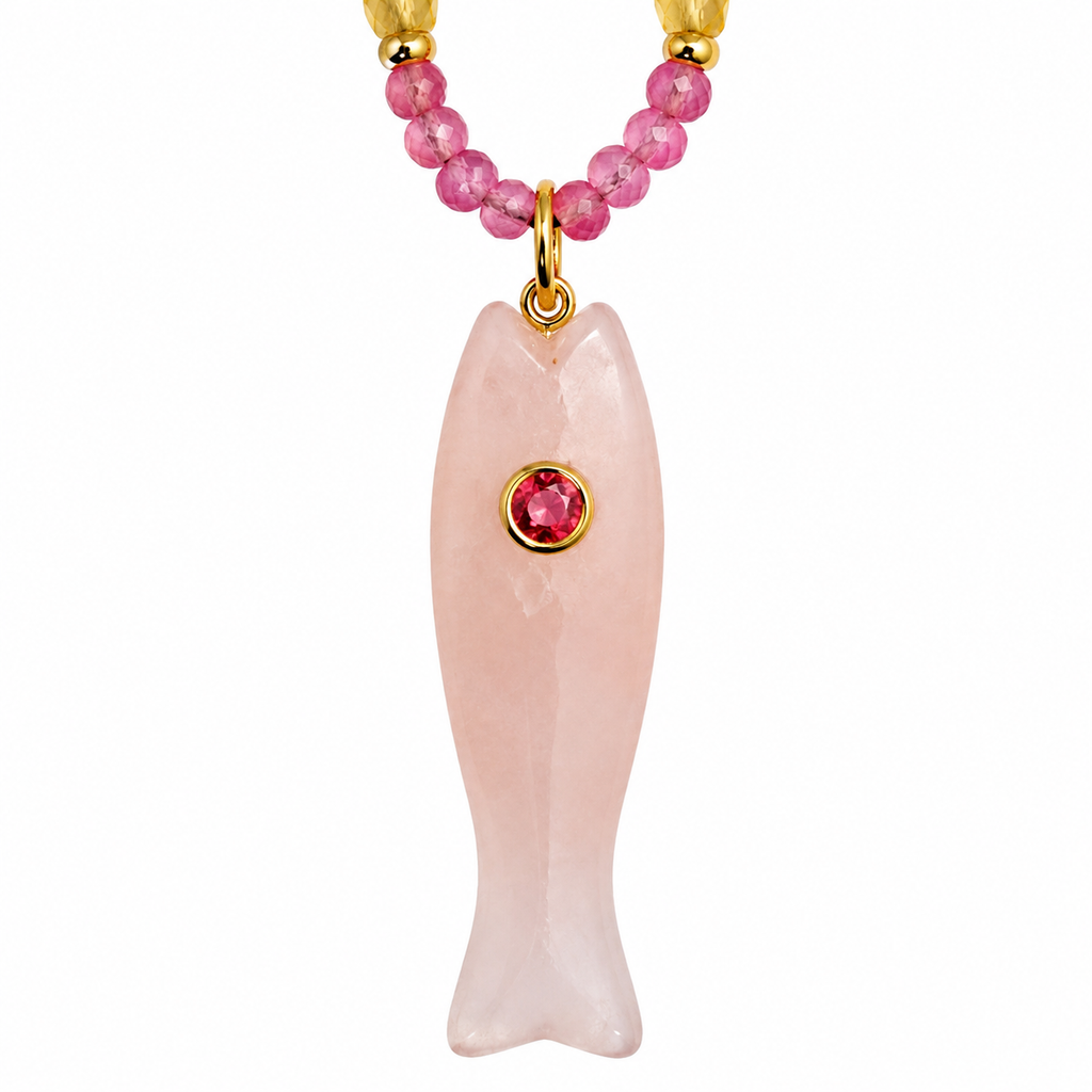 Rose Fish Necklace