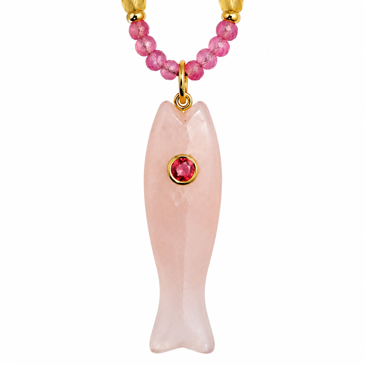 Rose Fish Necklace