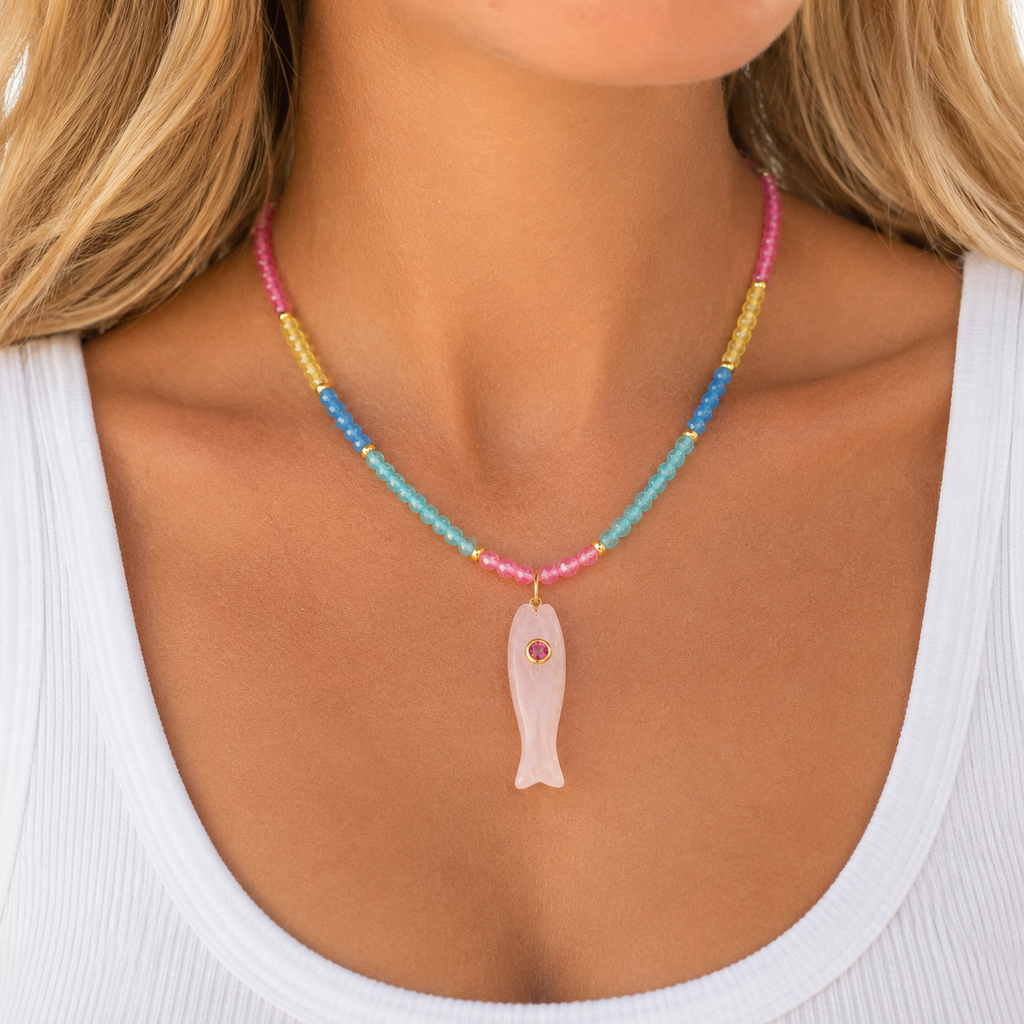 Rose Fish Necklace