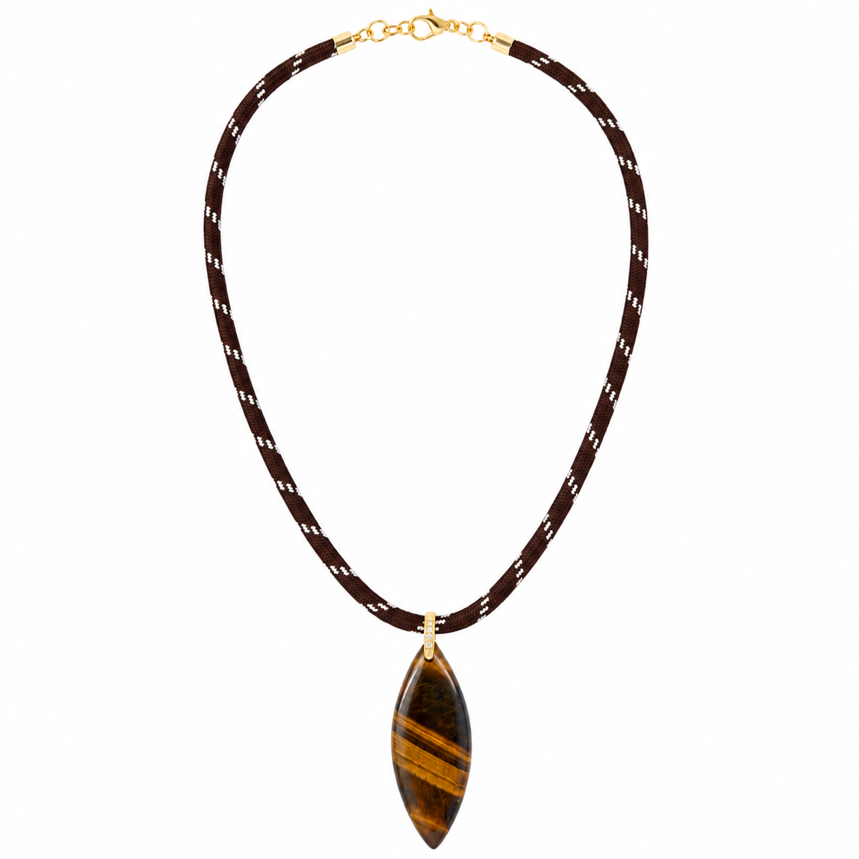 Sierra Tiger Eye Cord Necklace