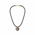 Sable Heart Cord Necklace