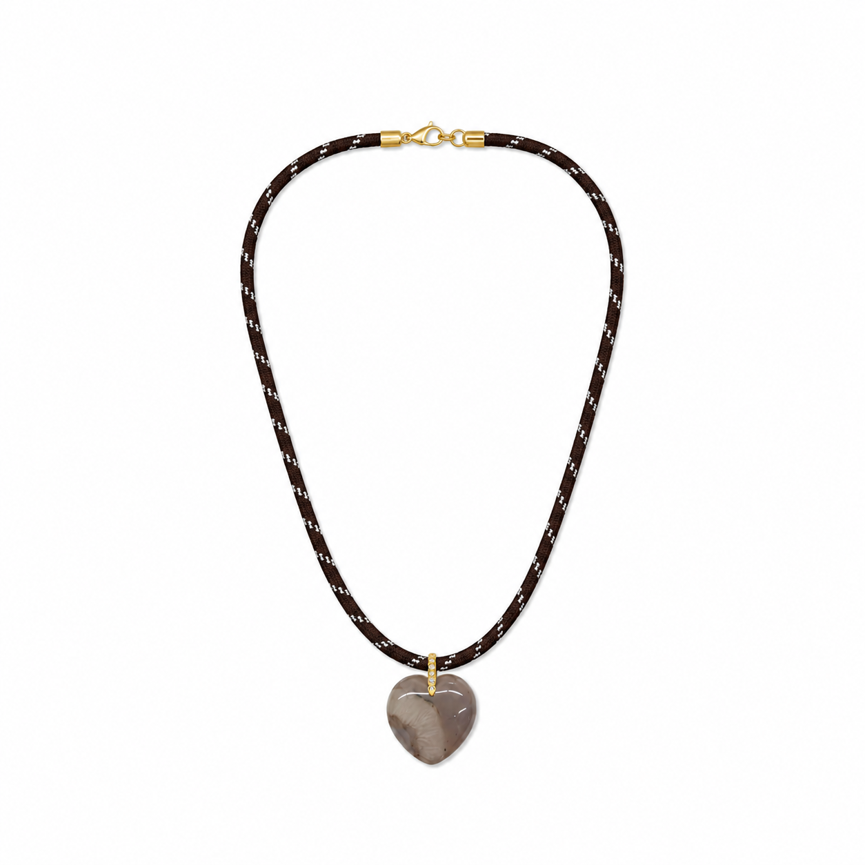 Sable Heart Cord Necklace