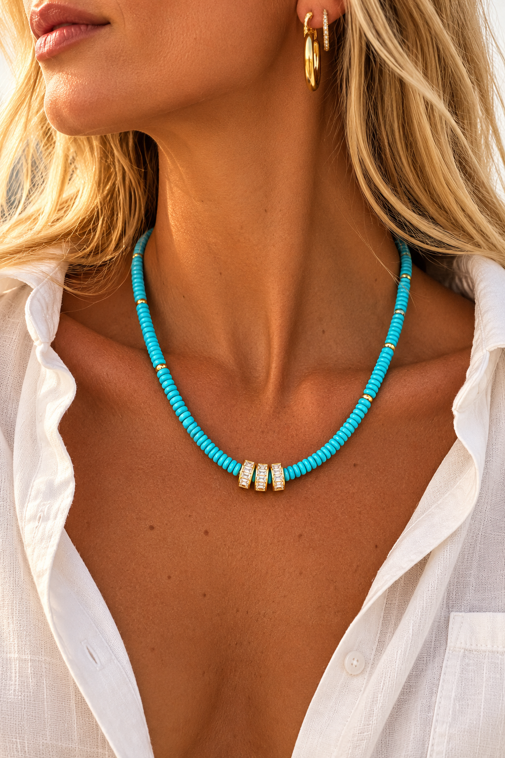Riviera Rondelle Necklace