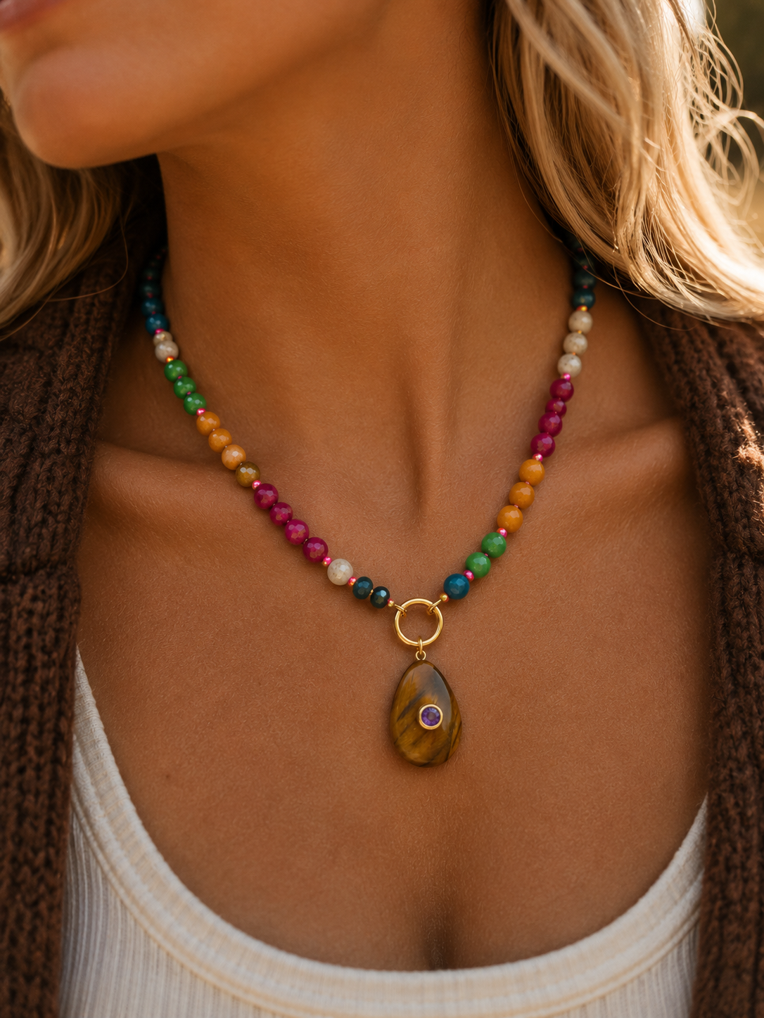 Tiger’s Eye Talisman Necklace