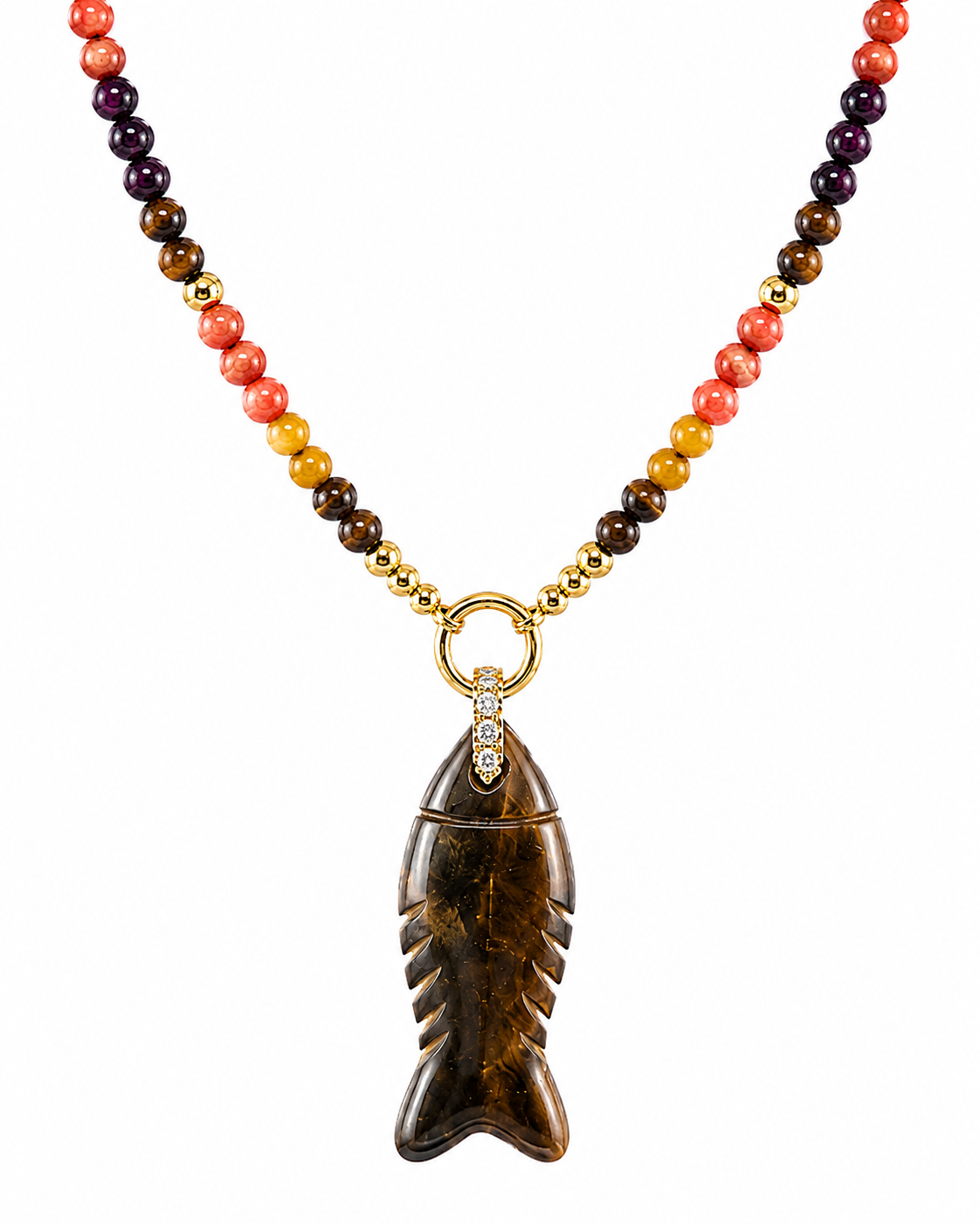 Cove Fish Beaded Necklace