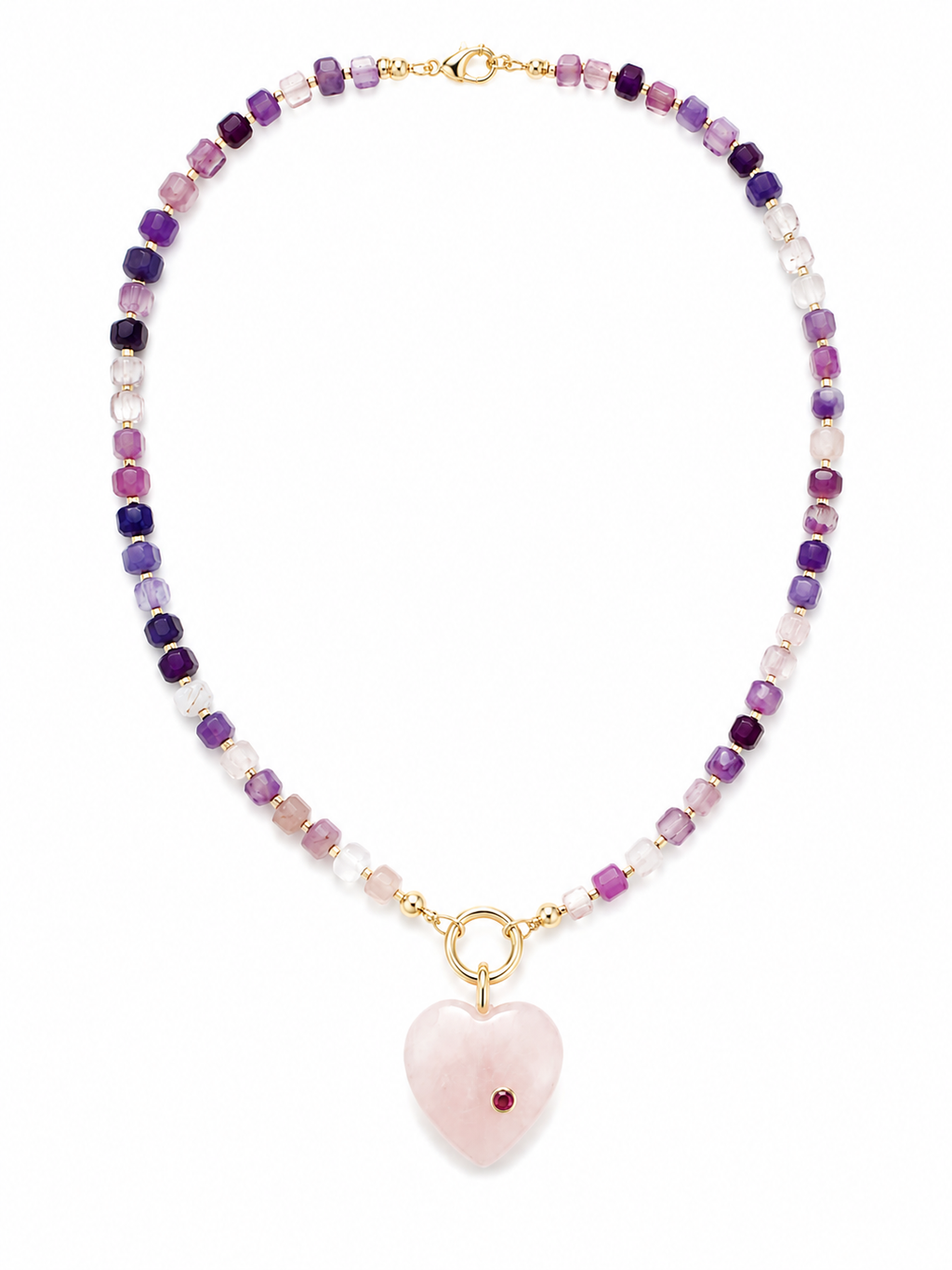 Lilac Love Convertible Beaded Necklace