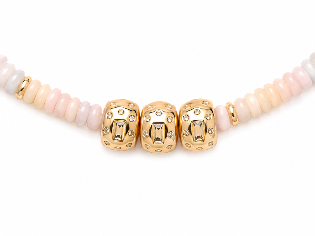 Blush Beaded Necklace