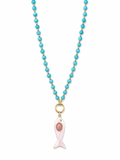 Rosé Catch Beaded Necklace