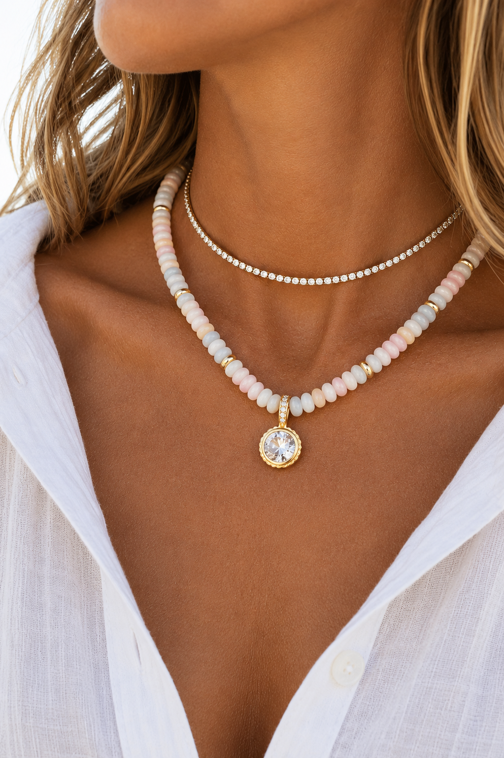 Blush Horizon Necklace