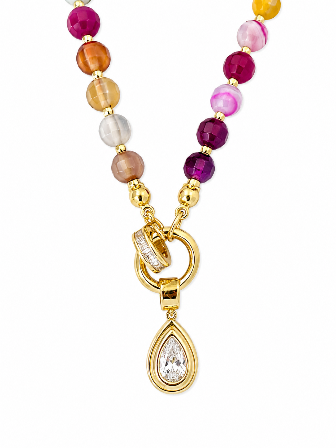 Marais Charm Beaded Necklace