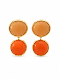 Sunset Cabochon Drop Earrings