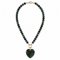 Moss Heart Necklace