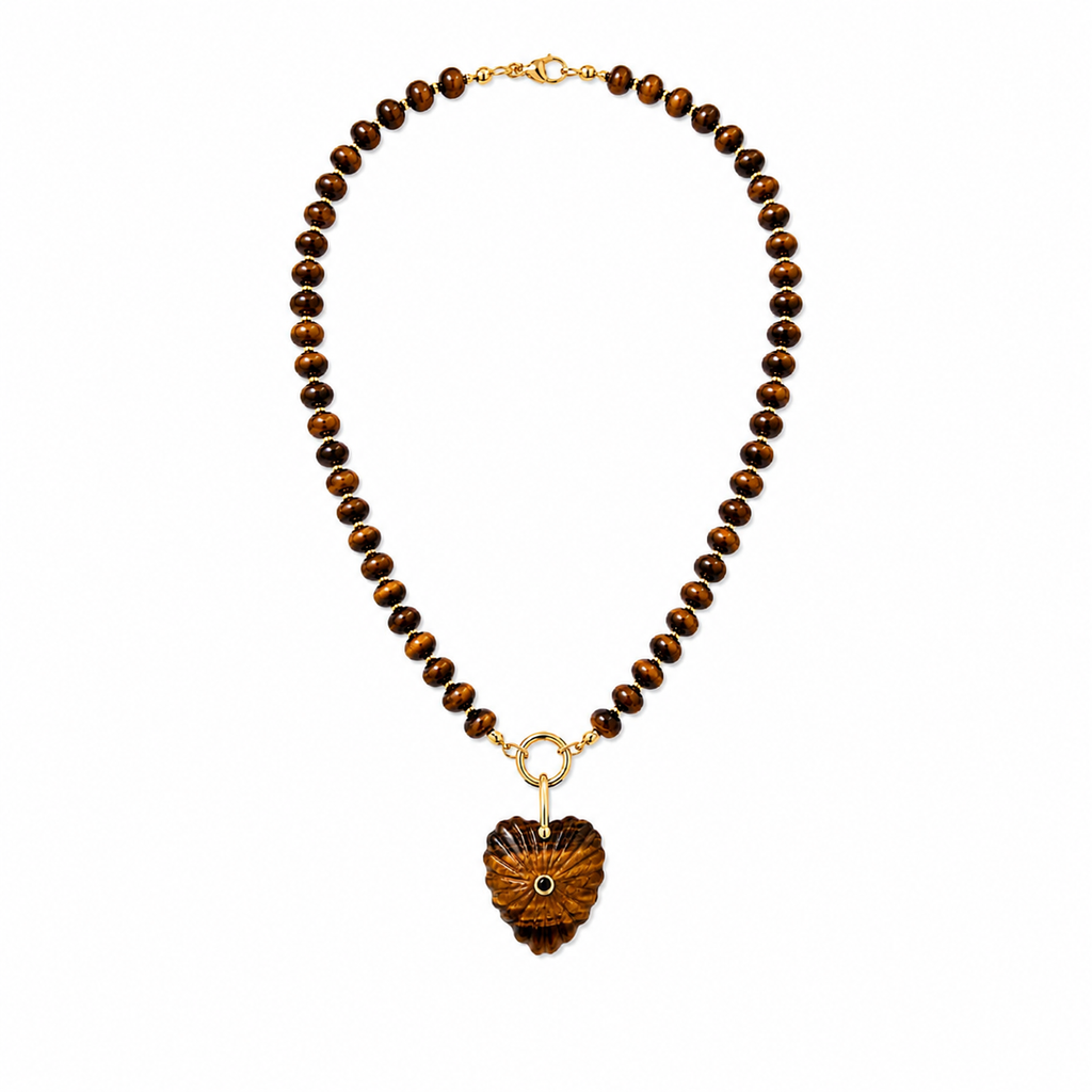 Sienna Heart Beaded Necklace