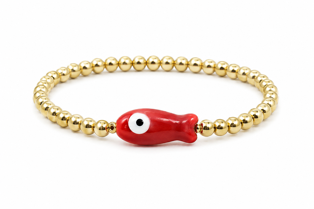 Lucky Fish Beaded Bracelet