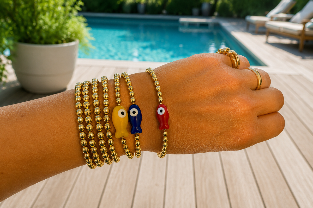 Lucky Fish Beaded Bracelet
