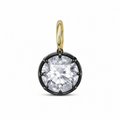Noir Round Crystal Charm