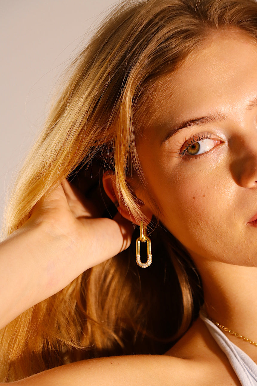 Pavé Link Convertible Earrings