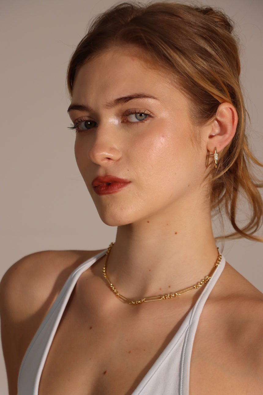 Pave Lock Earrings
