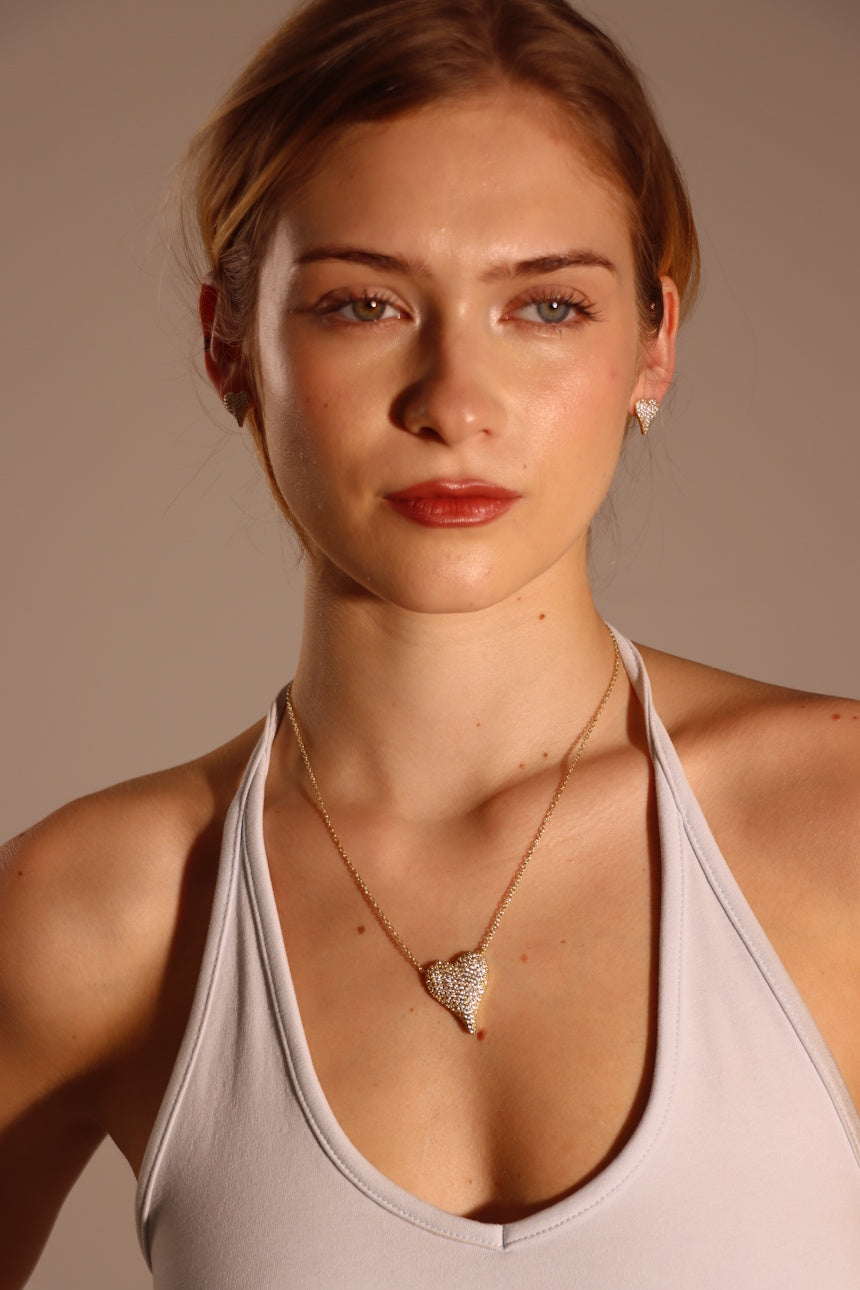 The Amore Pavé Heart Necklace