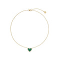 Green Halo Heart Pendant