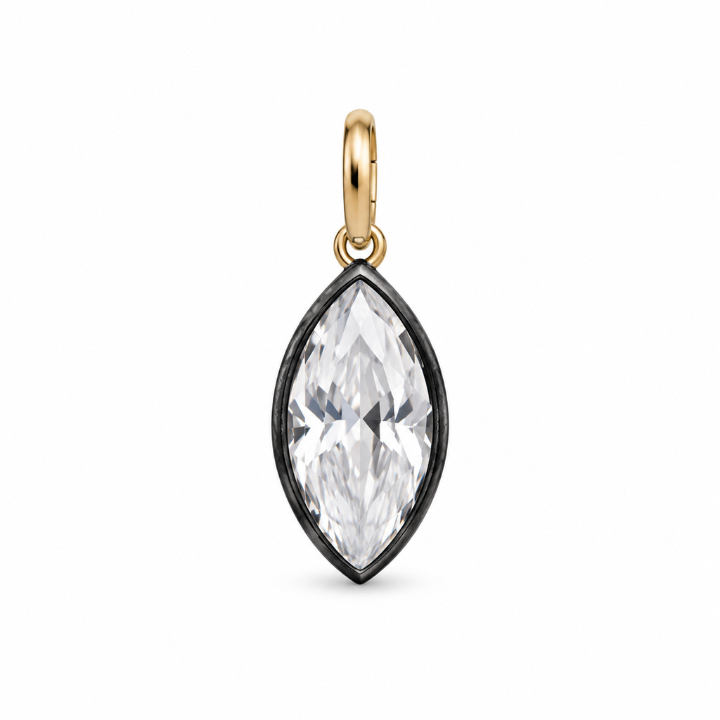 Noir Marquise Cord Necklace