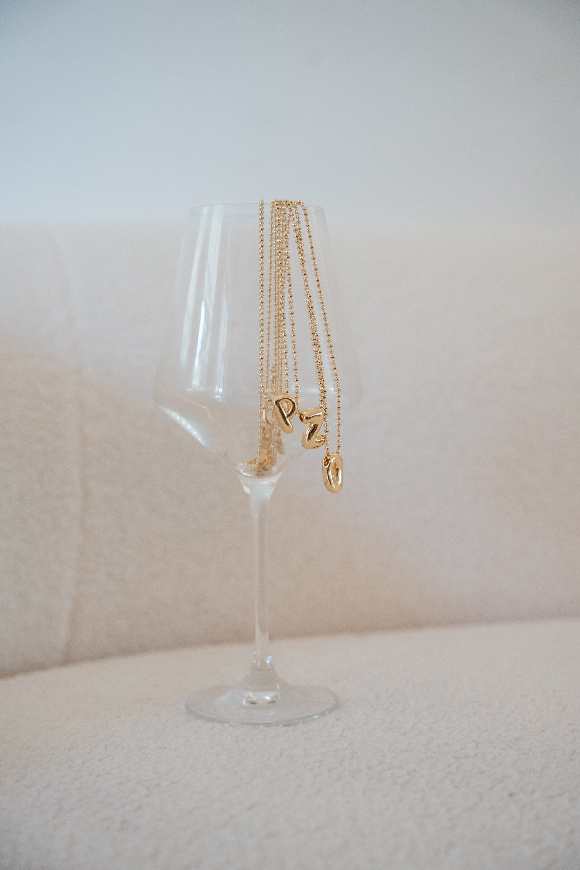 Mini Balloon Initial Necklace
